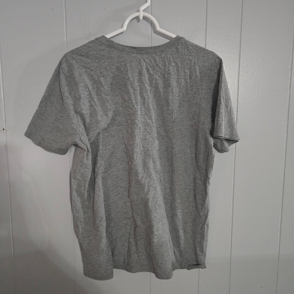 Nike T-Shirt Mens Large Gray Short Sleeve Athletic Cut Swoosh Logo Tee - Picture 3 of 6